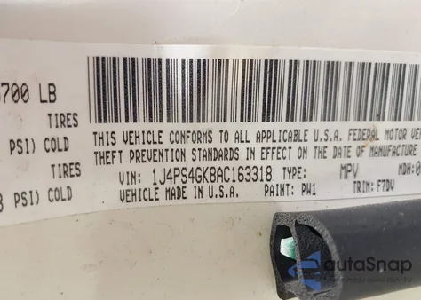 2010 Jeep Grand Cherokee Laredo из США, поврежденный, VIN 1J4PS4GK8AC163318